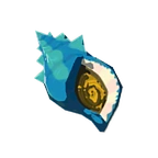 Caracol de concha azul