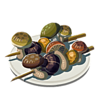 Brochetas de setas variadas