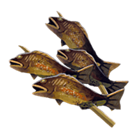 Brochetas de pescado variado
