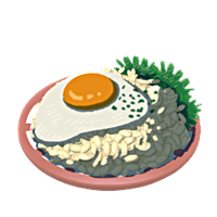 Arroz con huevo frito